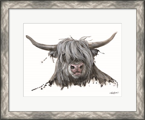 Framed Lucy the Highland Cow Print