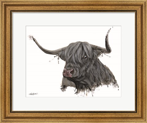 Framed Ethel the Highland Cow Print