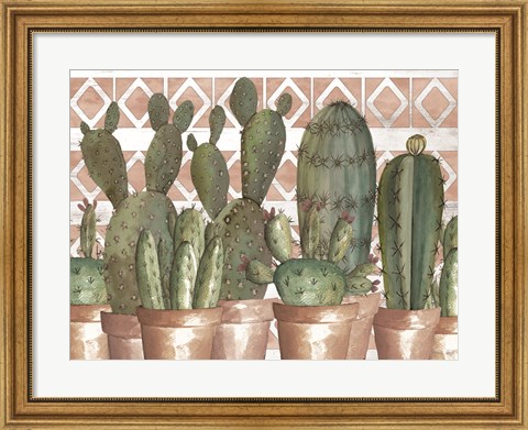 Framed Geo Succulents Print