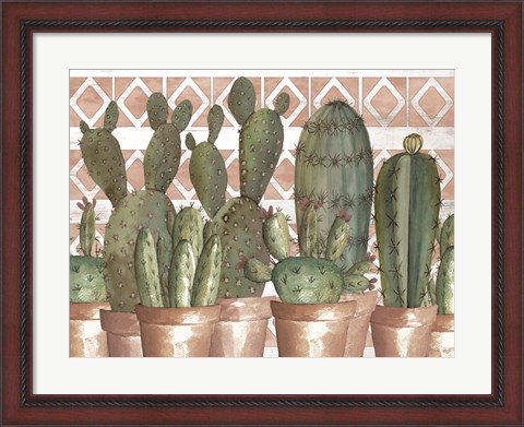 Framed Geo Succulents Print