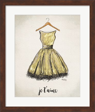 Framed Je T&#39;aime Dress Print