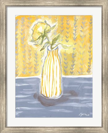 Framed Rose in Glass II Print