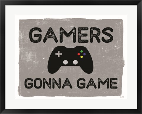 Framed Gamers Gonne Game Print