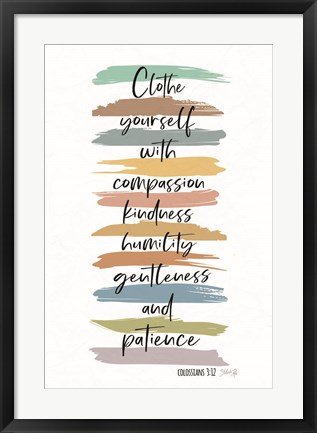 Framed Clothe Yourself with Compassion Print