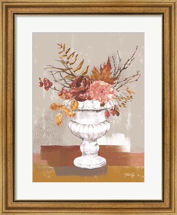 Framed Fall Floral I Print