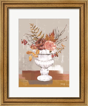 Framed Fall Floral I Print