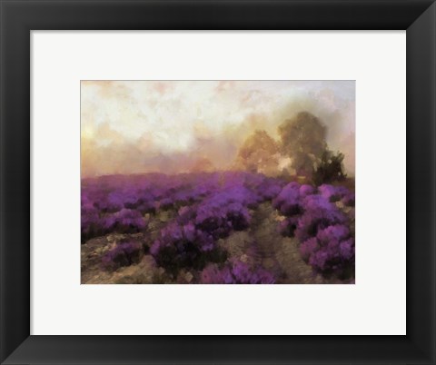 Framed Purple Countryside I Print