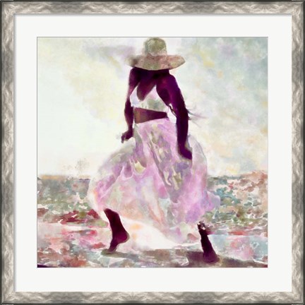Framed Her Colorful Dance II Print