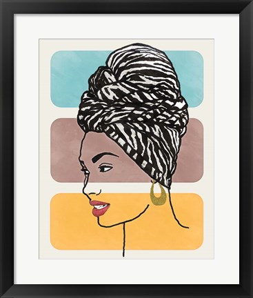 Framed Head Wrap II Print