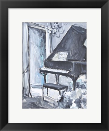 Framed Piano Blues I Print