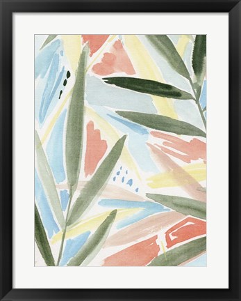Framed Tropical Impression II Print