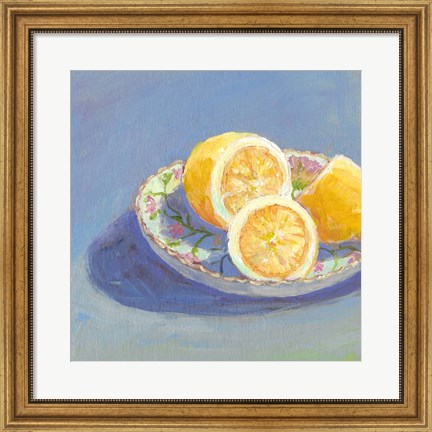 Framed Still Citrus I Print