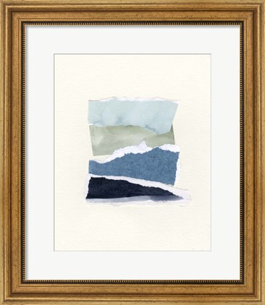 Framed Seaside Color Study I Print