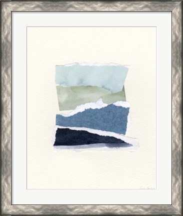 Framed Seaside Color Study I Print
