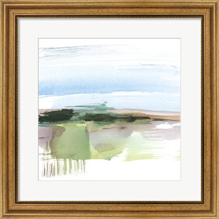 Framed Abstract Wetland I Print