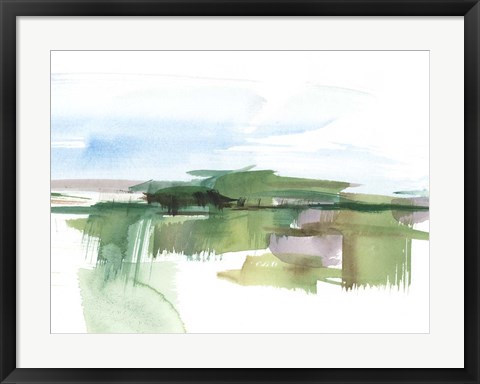 Framed Abstract Wetland III Print