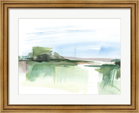 Framed Abstract Wetland IV Print