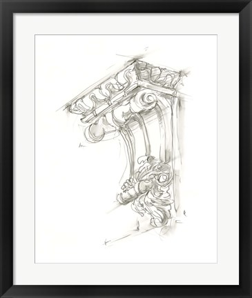 Framed Corbel Sketch II Print