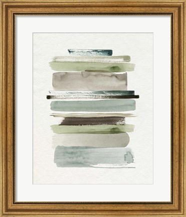 Framed Grass Stains II Print