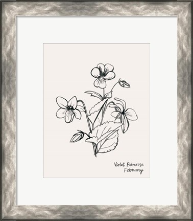 Framed Annual Flowers II Print