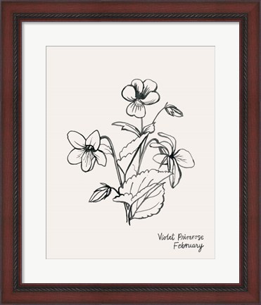 Framed Annual Flowers II Print
