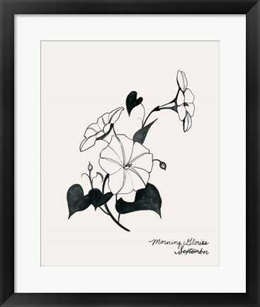 Framed Annual Flowers IX Print