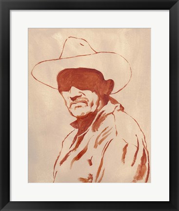 Framed Man of the West II Print