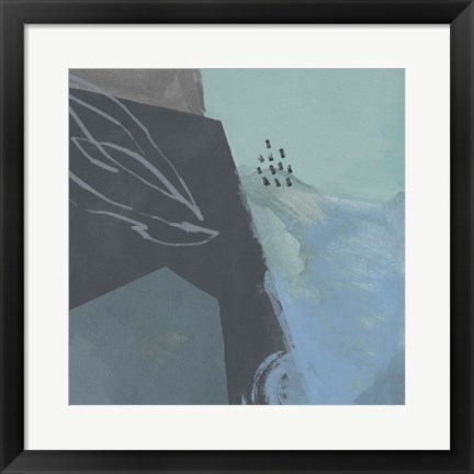 Framed Steely Abstract III Print