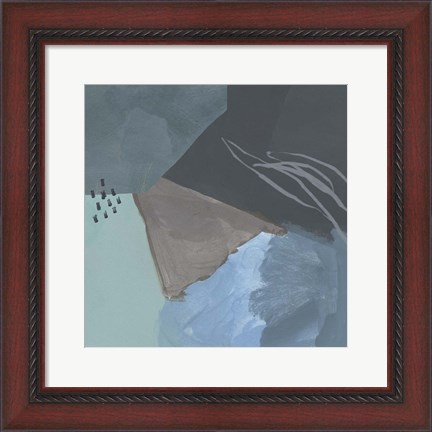 Framed Steely Abstract IV Print