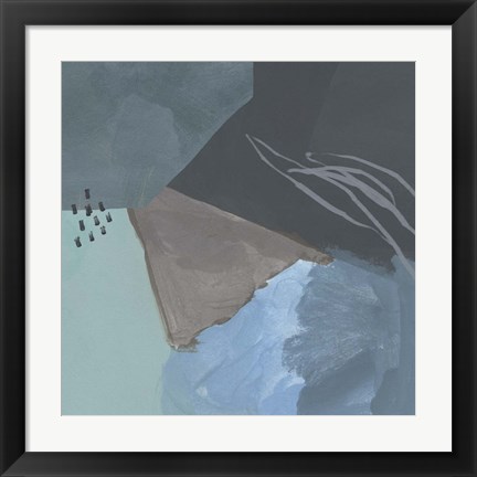Framed Steely Abstract IV Print