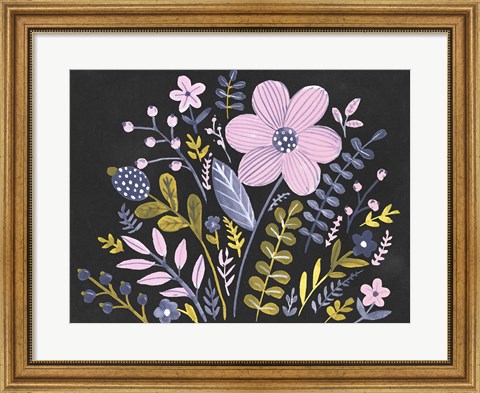Framed Sweet Folk Florals I Print