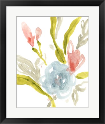 Framed Floral Sonata I Print
