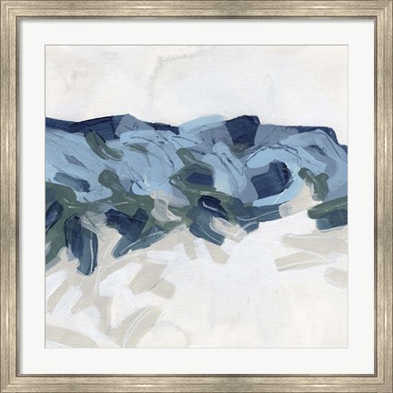 Framed Mountain Strata I Print