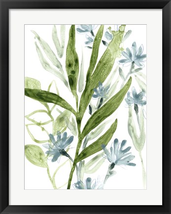 Framed Meadow Blues II Print