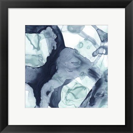 Framed Blue Cavern V Print