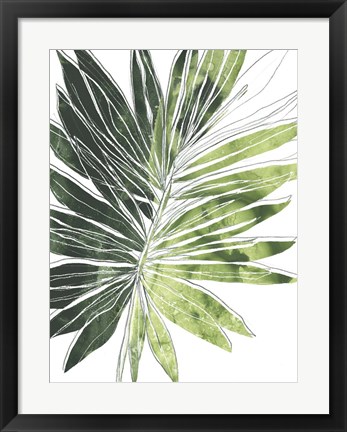 Framed Expressive Palm I Print