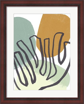 Framed Midcentury Modern Coral IV Print