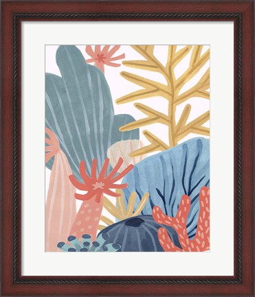 Framed Paper Reef I Print