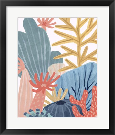 Framed Paper Reef I Print