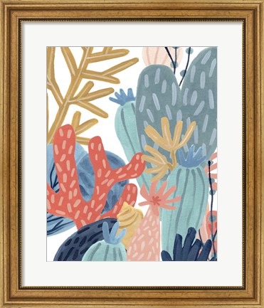 Framed Paper Reef II Print