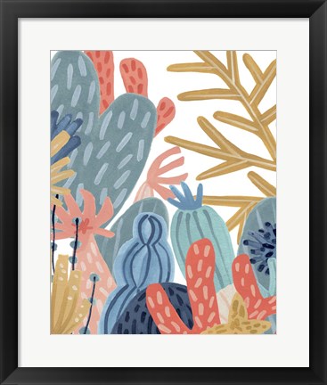 Framed Paper Reef III Print