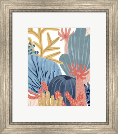 Framed Paper Reef IV Print