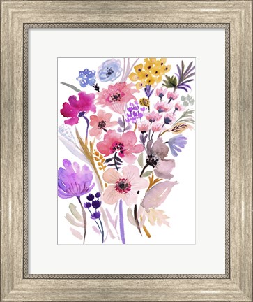Framed Flower Posy VI Print