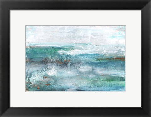 Framed Aqua Sea II Print