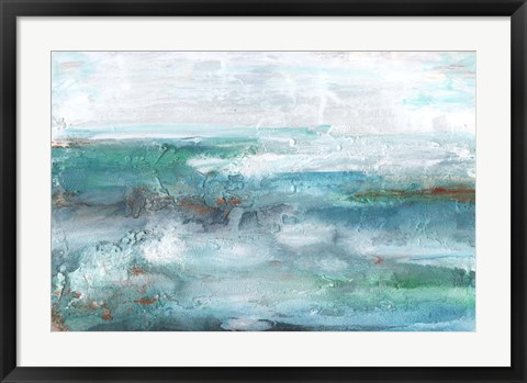 Framed Aqua Sea II Print