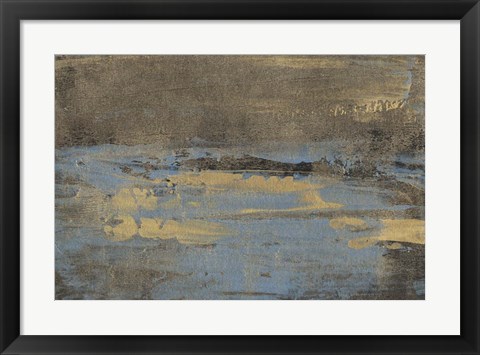 Framed Bronze &amp; Blue II Print