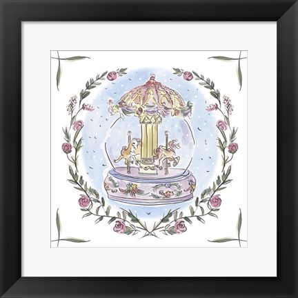 Framed Winter Carousel IV Print