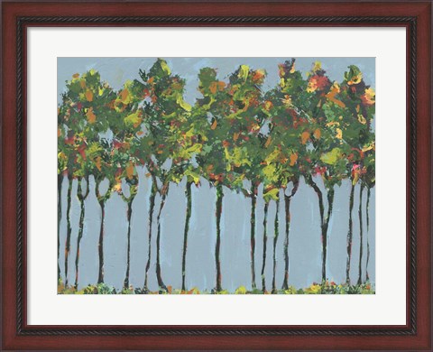 Framed Sunset Trees II Print