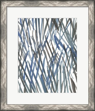Framed Blue Grass II Print