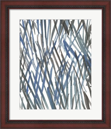 Framed Blue Grass II Print